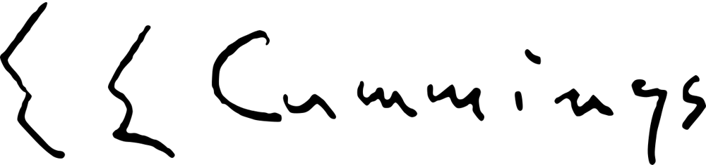 E.e. Cummings signature
