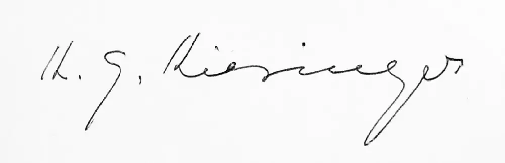 Kurt Kleinmann signature