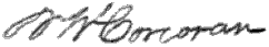 William Corcoran signature